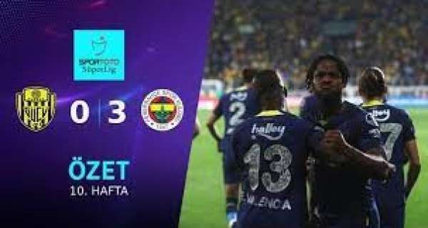 MKE Ankaragücü - Fenerbahçe (0-3) Geniş Maç Özeti